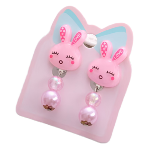 Girls Cute Cartoon Ear Clip Strawberries Carrots Cats Rainbow Mermaids Heart Flowers Butterflies Crown Decor Accessories, Eid al-Fitr Decoration